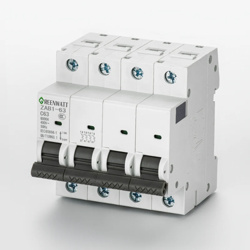 4P DC1000V 40A 6KA DC เซอร์กิตเบรกเกอร์ขนาดเล็ก