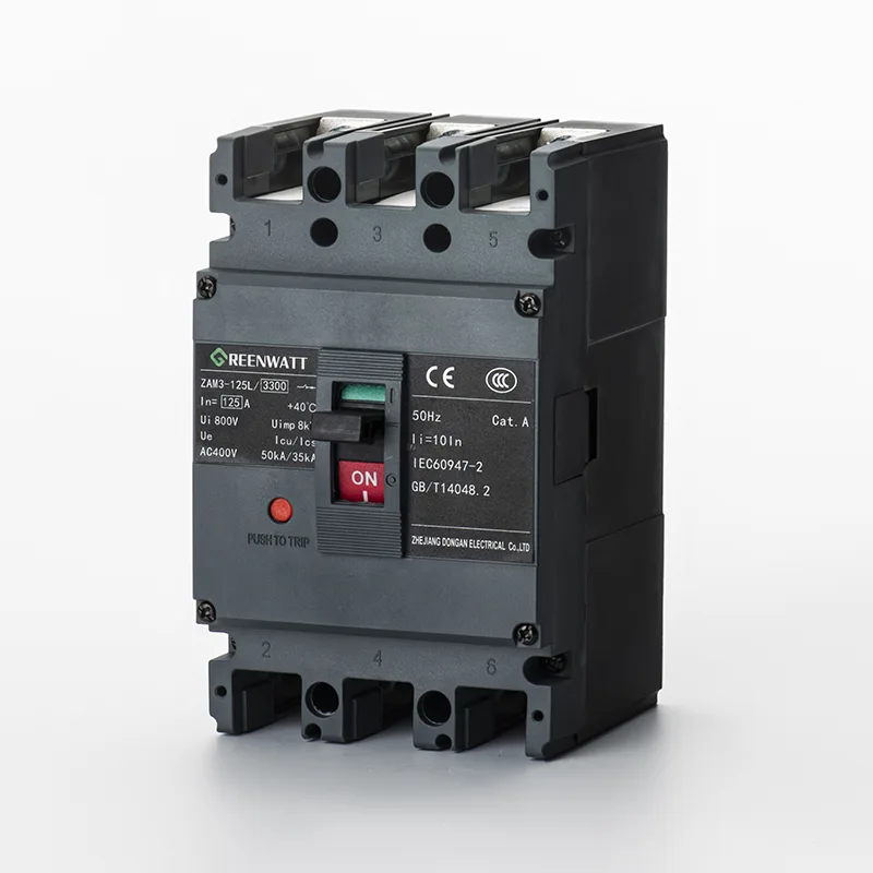 AC400V 125A เซอร์กิตเบรกเกอร์แบบขึ้นรูป