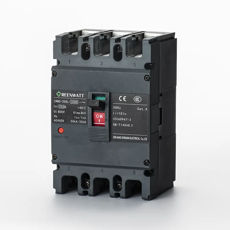 AC400V 250A เซอร์กิตเบรกเกอร์แบบขึ้นรูป