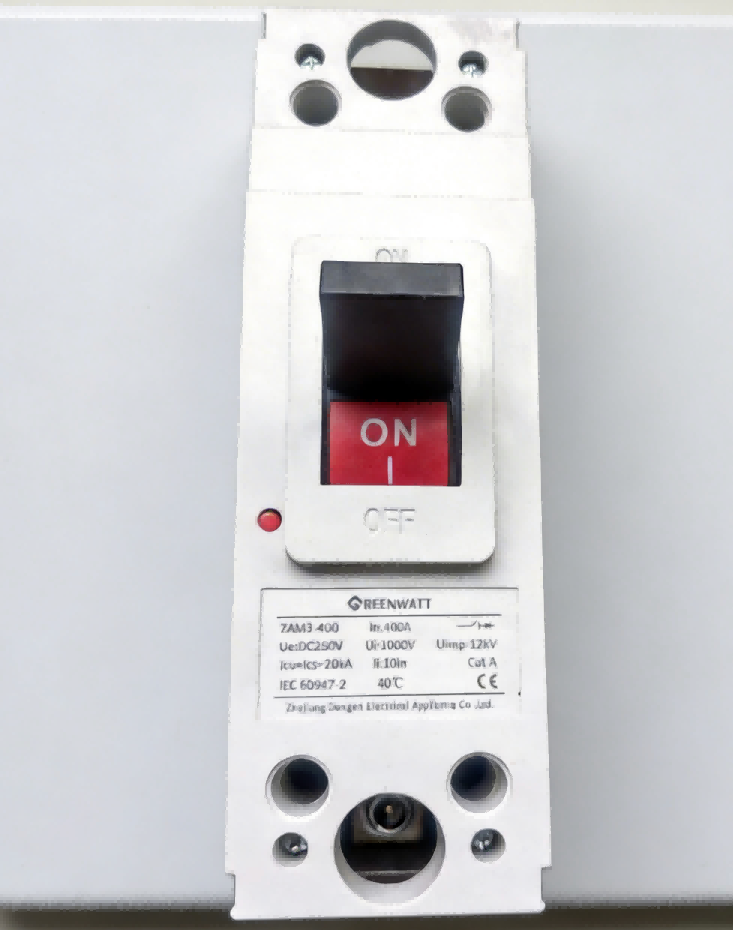 DC250V 400A 1P เซอร์กิตเบรกเกอร์แบบขึ้นรูป